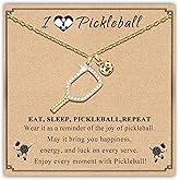 SmileBelle Pickleball Gifts for Women Pickleball Necklace as Sport Accessories Game Day Birthday Gifts for Pickleball Lovers Players Friend Daughter Coach Fans