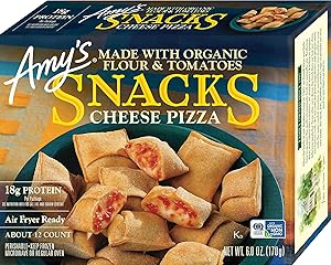 Amy's Frozen Meals, Cheese Pizza Snacks, Non-GMO, 6 oz.