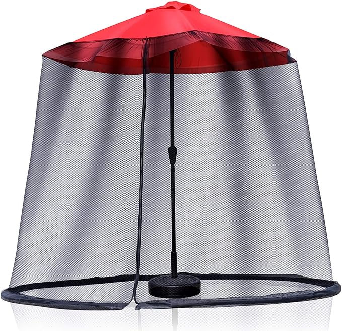 Topmart Patio Umbrella Mosquito Nets 910ft,Umbrella Cover Mosquito