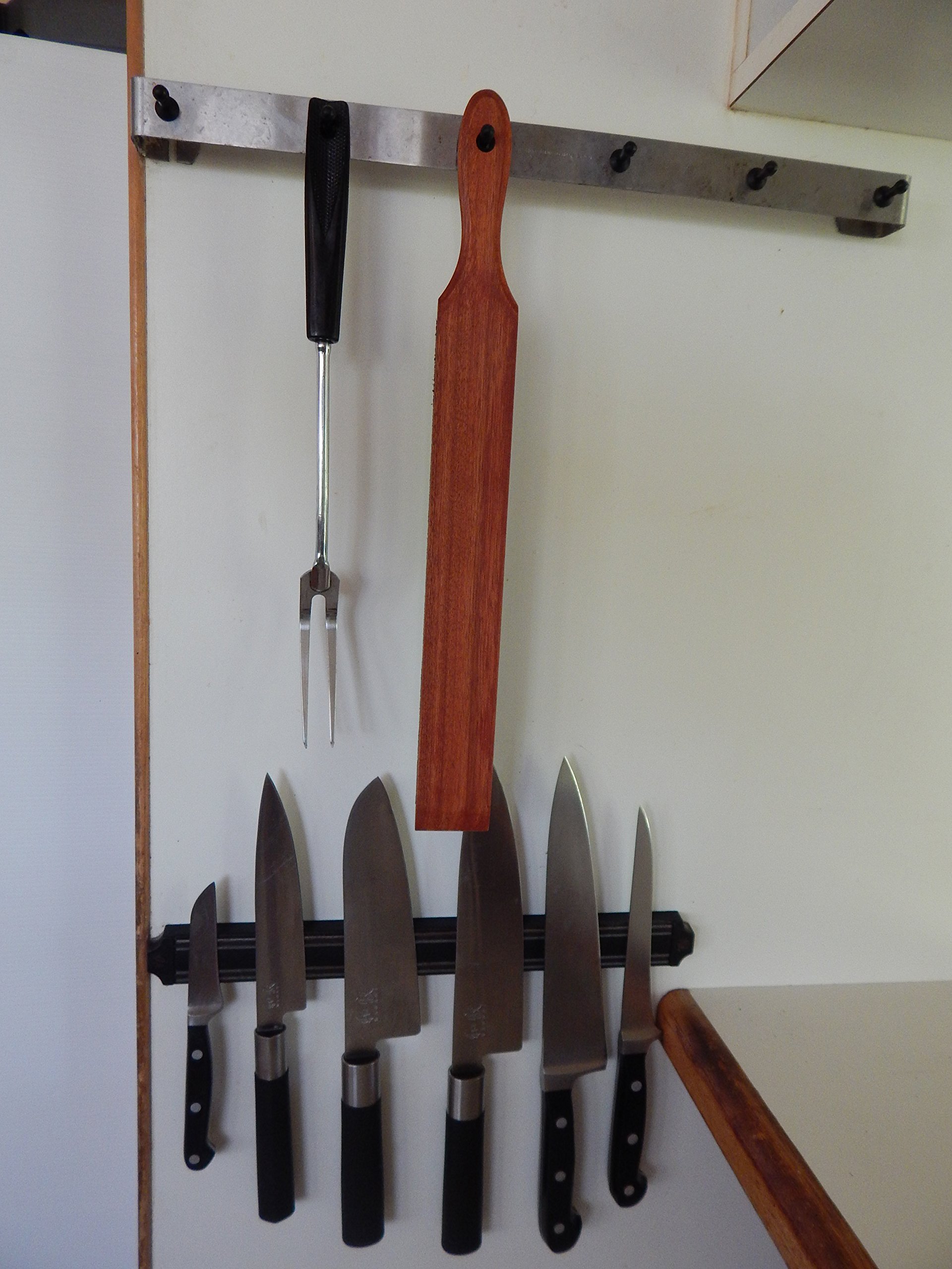 Knife Sharpening Kitchen Paddle Strop and 8000 Grit Honing Compound