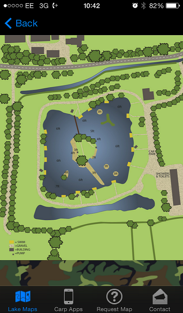 Catch 22 Lake Map Carp Lake Maps:amazon.co.uk:appstore For Android