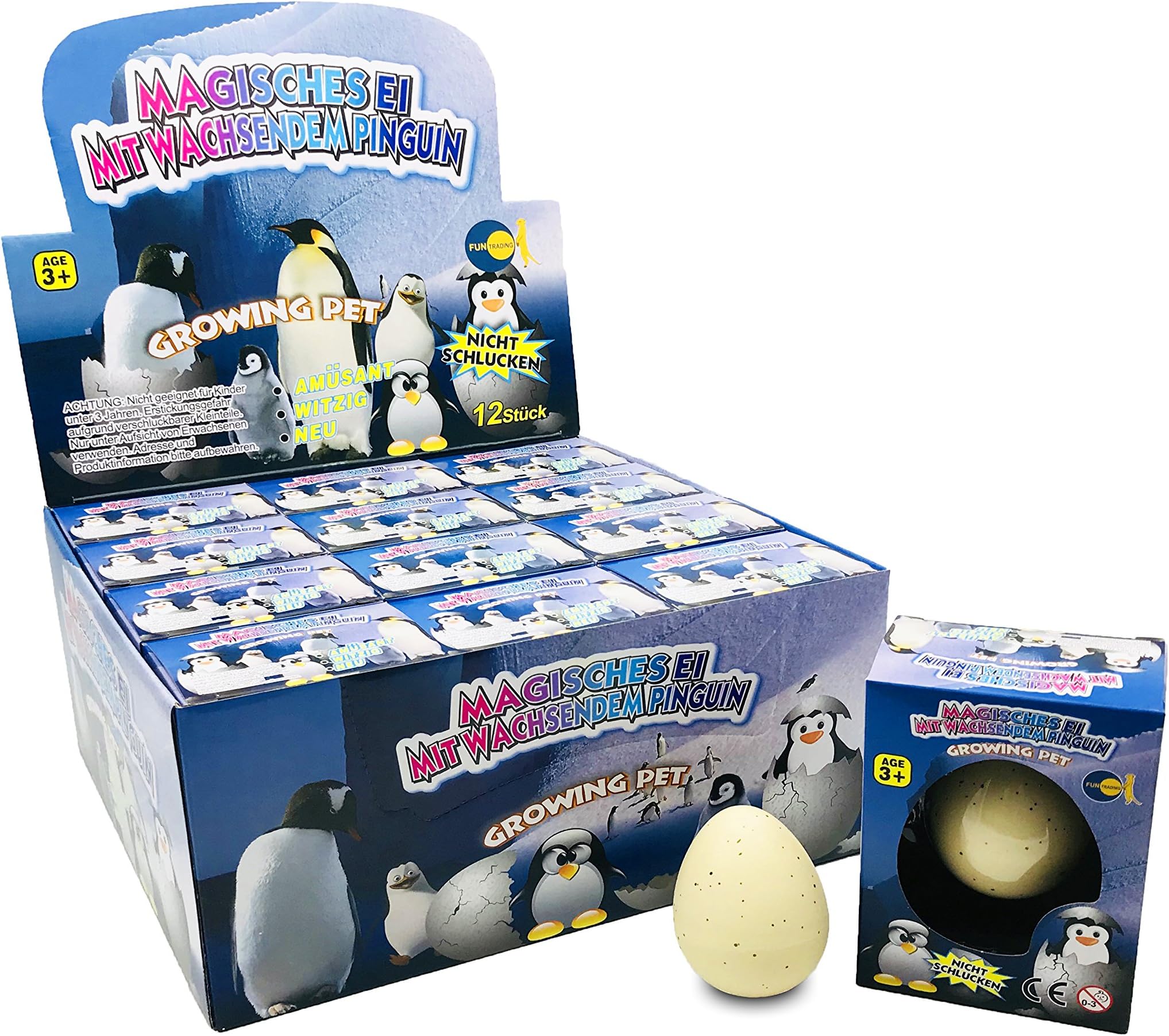 Pingouin schlüpf Oeuf magique – MAGIC Growing Egg – pinguinei schlüpfei