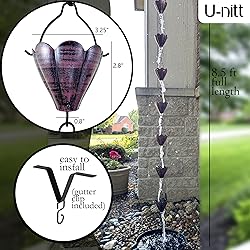 U-nitt Rain Chain Water Collection for