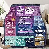 GOOMI Scorpio Zodiac Throw Blanket, 100% Polyester, 60