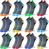 JAMEGIO 12 Pairs Boys Sock kids Half Cushion Low Cut socks Sport Ankle Athletic Sock for Little Big Kids Size Age 3-14 Years