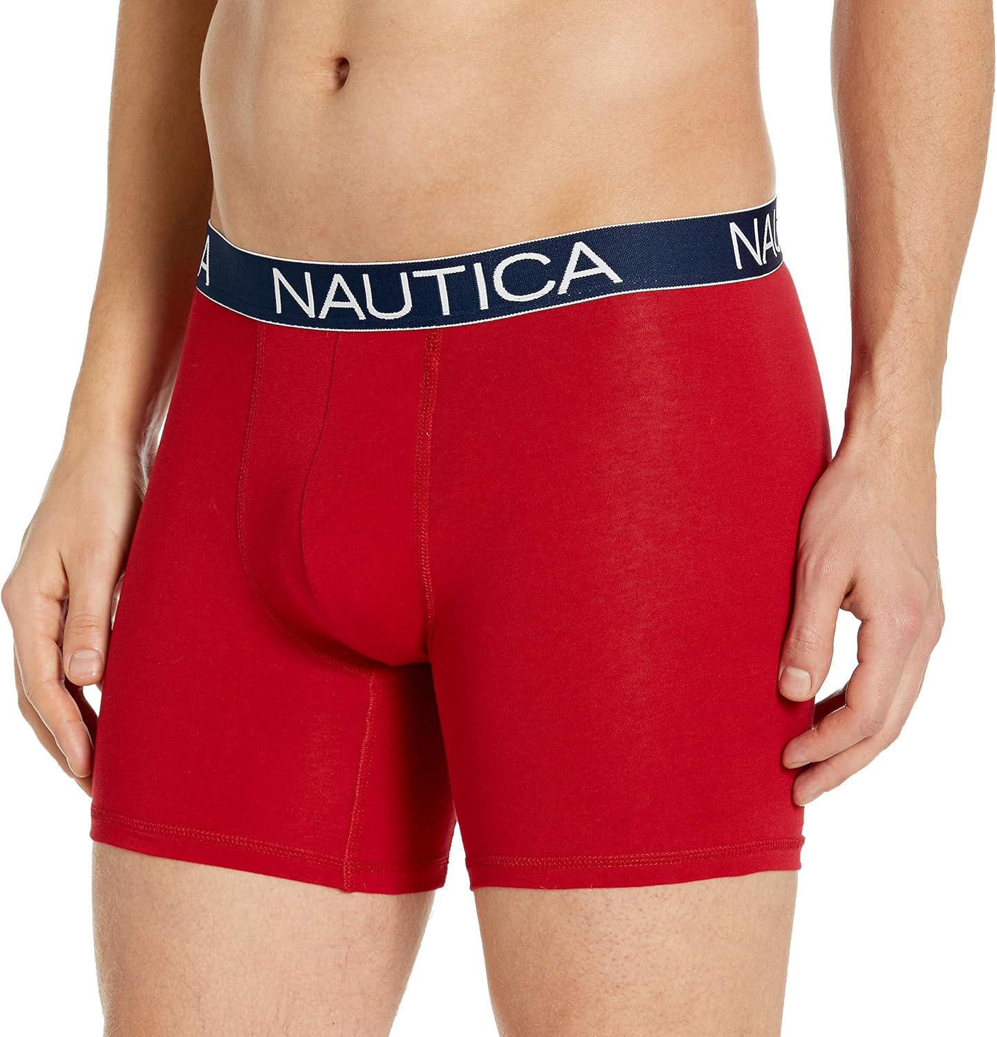Nautica Men's 3-Pack Classic Underwear Cotton Stretch Boxer Brief at  Men’s Clothing store
