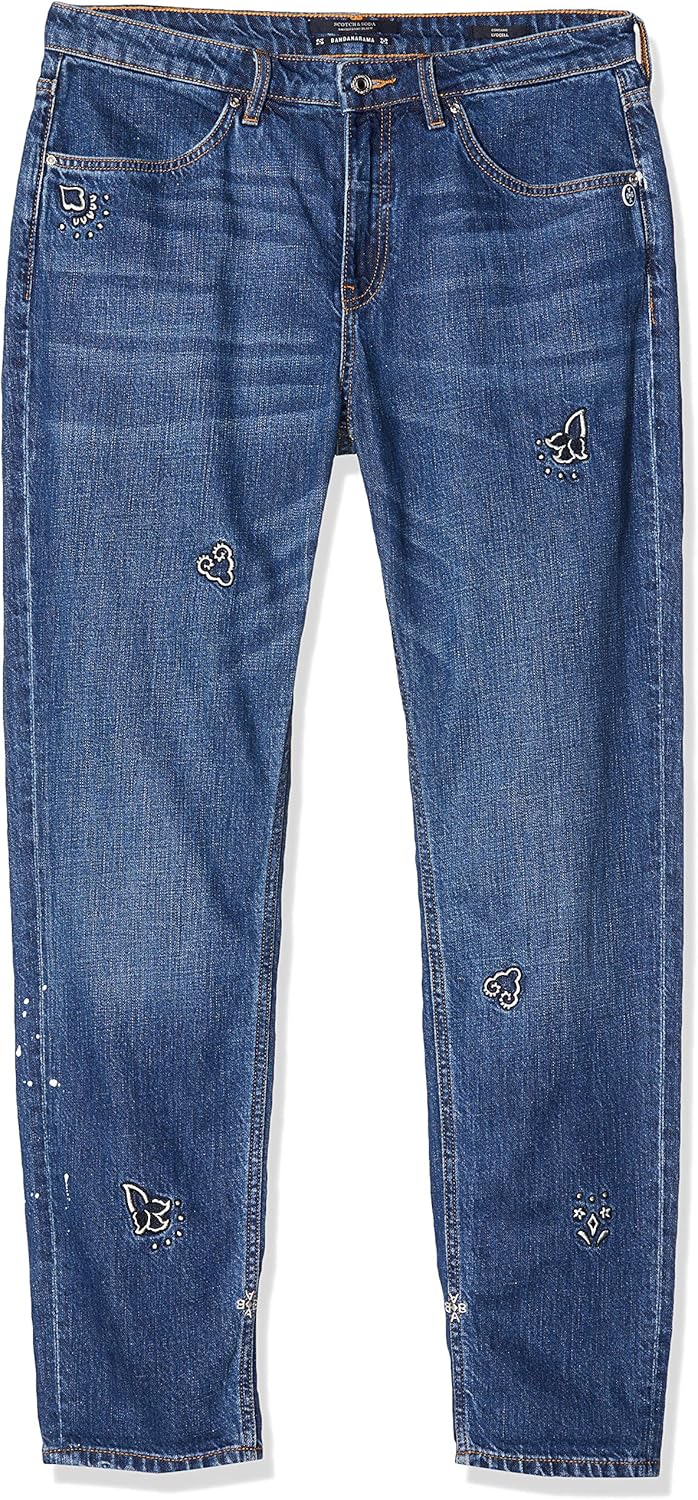 Scotch \u0026 Soda Maison Women's Bandit-Au Natural Straight Jeans, Blue (Paint  It 3404), W36/L34 (Manufacturer Size: 27/34): Amazon.de: Bekleidung