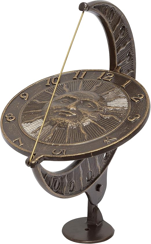 Whitehall Products Sun And Moon Sundial French Bronze Amazon Ca Patio Lawn Garden