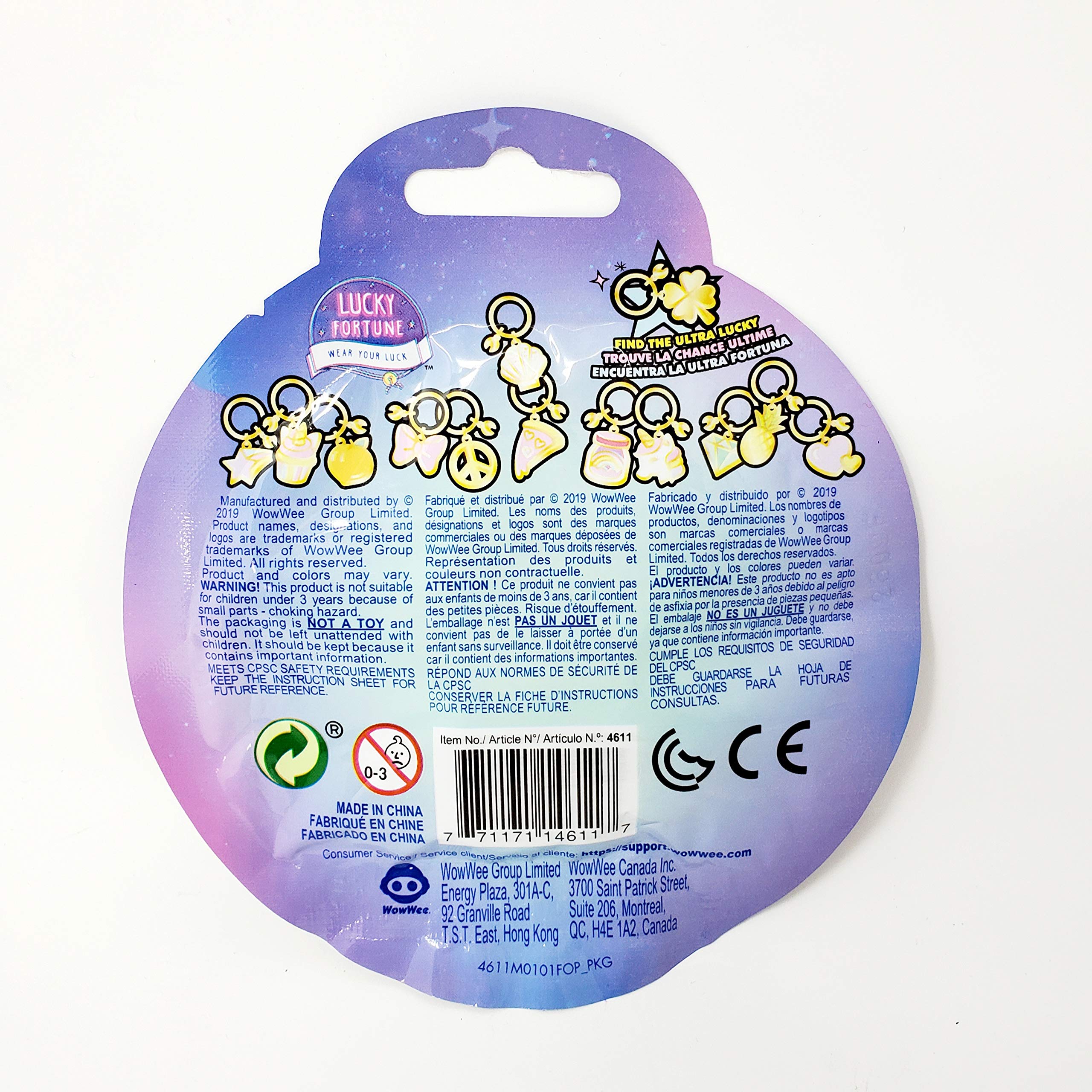Lucky Fortune WowWee Wear Your Luck Mystery Blind Bag Lot of 6