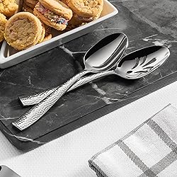Hudson Essentials 8-Piece Hammered 18/10 Stainless