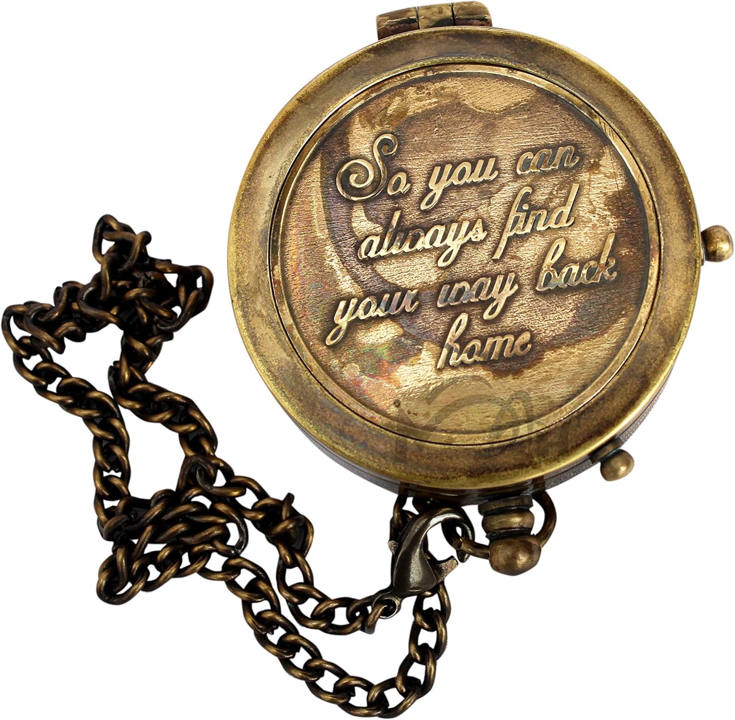 MAH “So You Can Always Find Your Way Back Home”, Camping Compass Engraved with Gift Compass for Christmas. C-3274 : Sports & Outdoors