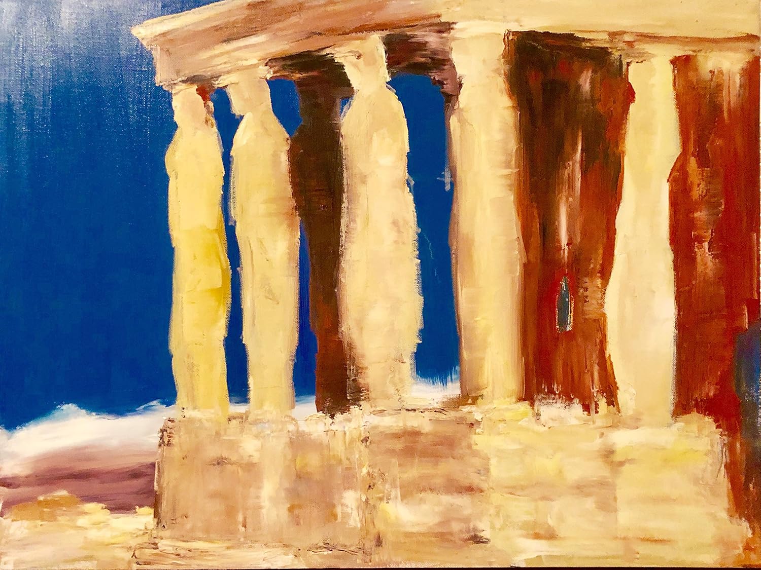 Amazoncom Ancient Monument24x32landscape Painting By - 