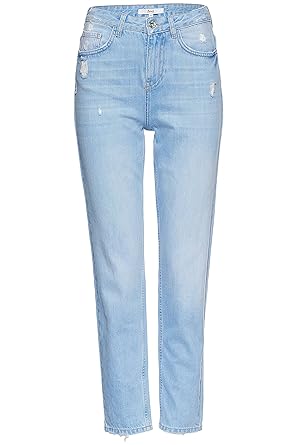 find. Damen Mom-Jeans in Used-Optik
