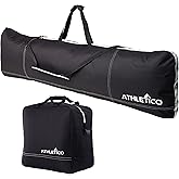 Athletico Padded Two-Piece Snowboard and Boot Bag Combo | Store & Transport Snowboard Up to 165 CM and Boots Up To Size 13 | Includes 1 Padded Snowboard Bag & 1 Padded Boot Bag