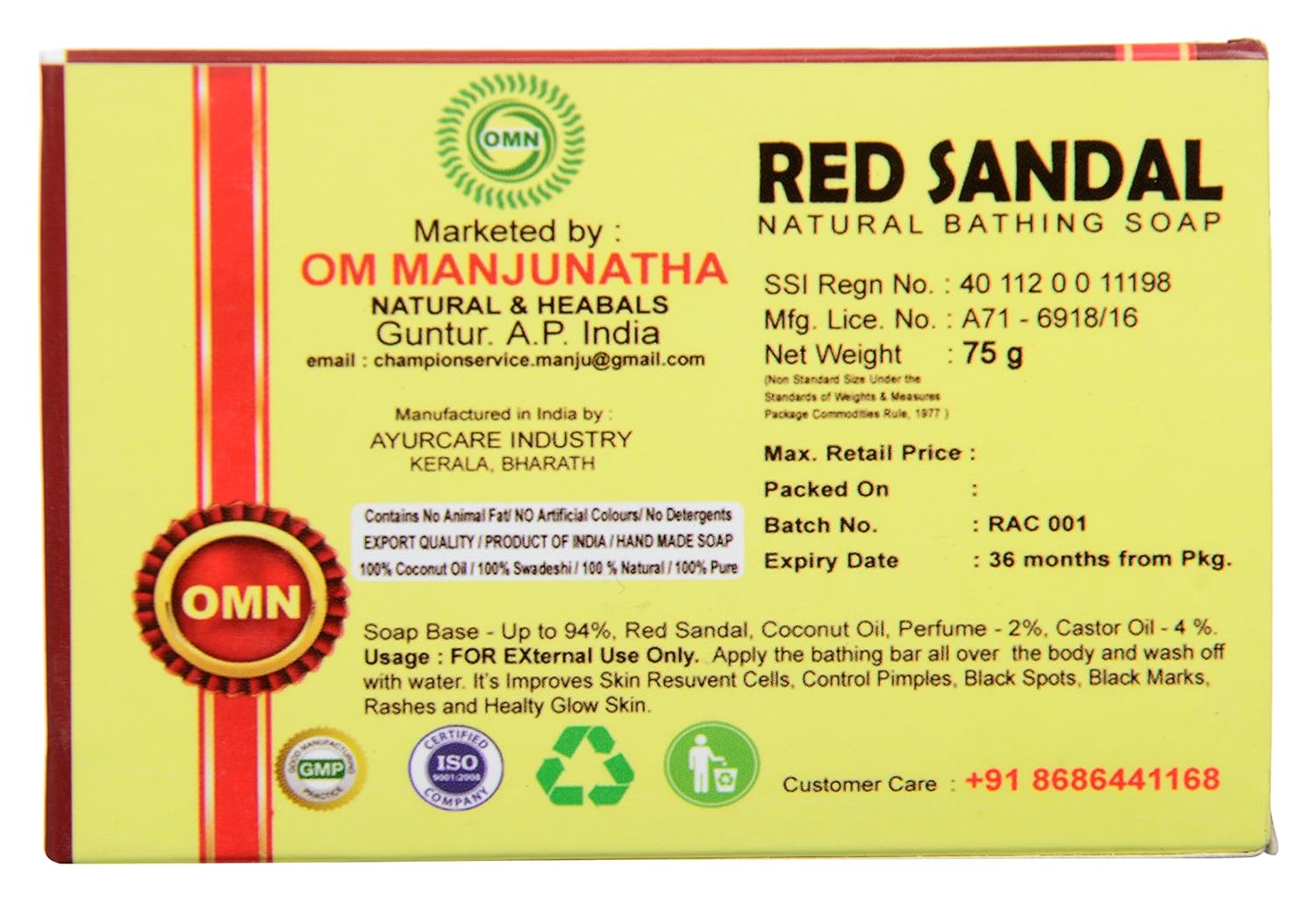 red sandal soap online shopping