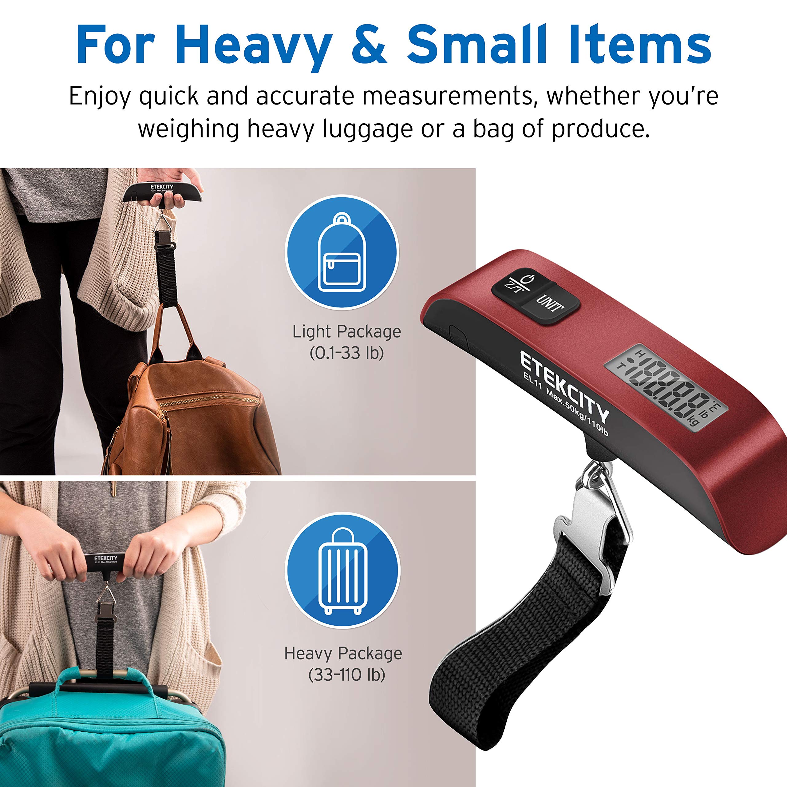 Mua Etekcity Luggage Scale, Suitcase Weight Scale with Hook for Travel