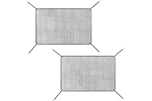 Car Grille Net,2 Pcs Front Hood Grille Protection Mesh with Hook,Anti-Clogging Exterior Air Intake Dustproof Net,High-Density