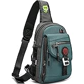 NICGID Sling Bag Chest Shoulder Backpack Crossbody Bags for Tablet Laptop Outdoor Hiking Men Women