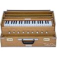 Harmonium by Maharaja Musicals, Folding, 9 Stops, In USA, Portable, Natural Color, 3 1/2 Octaves, Tuned to A440, Coupler, Bag, Indian Musical Instrument (PDI-AHH)