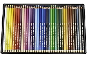 Koh-I-Noor Polycolor Drawing Pencil Set, 36 Assorted Colored Pencils in Tin, 1 Each (FA3819.36)