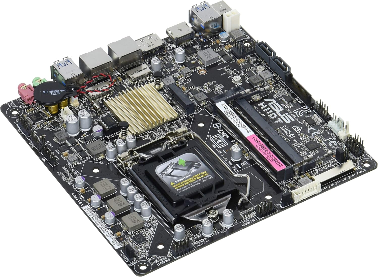 ASUS H110T Intel H110 LGA1151 Mini ITX Placa Base (SODIMM, DDR4