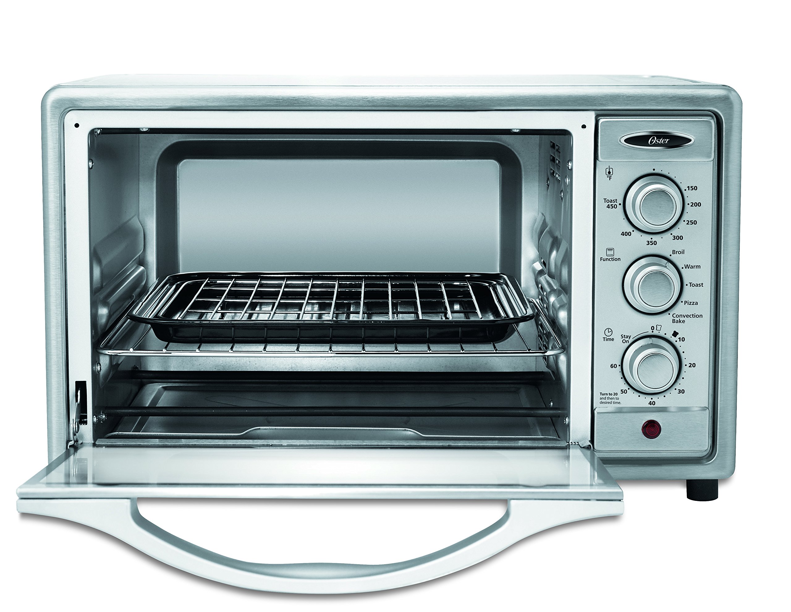 Oster TSSTTVRB04 6Slice Convection Toaster Oven, Brushed Stainless