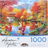 Eurographics Puzzle 1000 Pezzi - Abraham Hunter 'Sera Mist' - Paesaggio Naturale Al Tramonto, Dimensioni 48,9x67,3 Cm