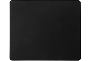 Quality Selection Mouse Pad Non-Slip Rubber Base Computer Mousepad, Superb Tracking Accuracy and Smooth Surface Mouse Control, Mouse Pads for Office, Home & Gaming 7.75 x 9.25 in, No Logos, Black