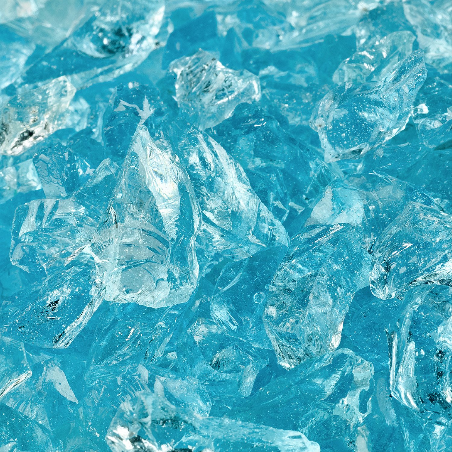 Galleon Teal Lagoon Crushed Fire Glass For Indoor And Outdoor
