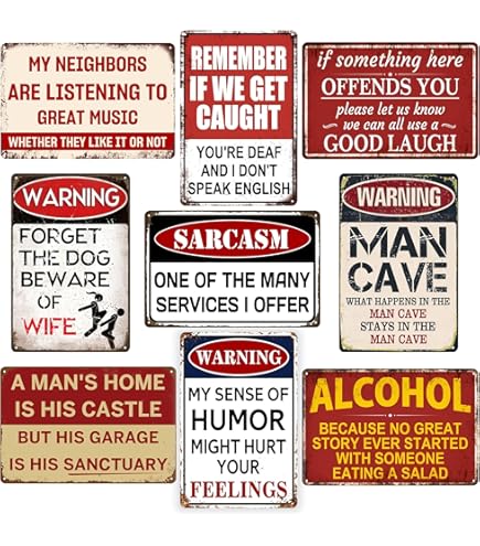 Aazon.co: Bestylez Funny an Cave Roo Sign Reeber If We Get Caught