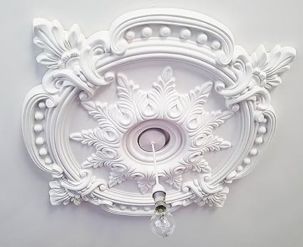 Lightweight Ceiling Rose Made Of Strong Resin Not Polystyrene 60cm
