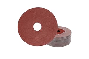 UPWOOD Aluminum Oxide Resin Fiber Sanding and Grinding Discs, 4.5” x 7/8”, 60 Grit - 25 Pack