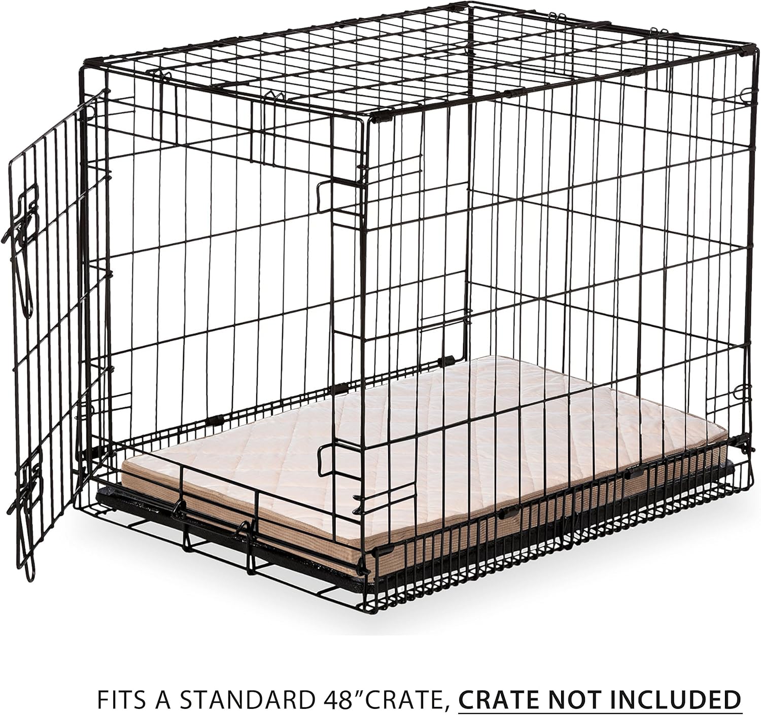 Milliard Quilted Padded Orthopedic Dog Bed, Egg Crate Foam with Plush Pillow Top Washable Cover (47 inches x 29 inhes x 4 inches) : Pet Supplies