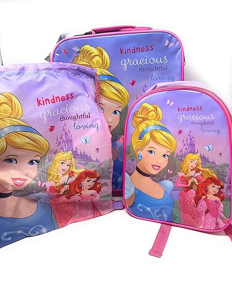 Disney Princess - Juego de Equipaje de 3 Piezas con Maleta ...