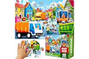 Quokka Giant Floor Puzzles for Kids Ages 4-6 - 2x3 Feet 48 Piece Puzzles for Toddlers 3-5 - Large Educational Kids Ages 2-4 -