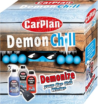 CarPlan Demon Chill 4 Piece Winter Gift Pack Demon Ice Cool Shot Scraper