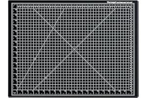 Dahle Vantage 10672 Premium Self-Healing Cutting Mat, 18"x24", 1/2" Grid, 5 Layers for Max Healing, Perfect for Crafts & Sewing, Black