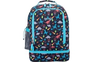 Bentgo Kids 2-in-1 Backpack & Insulated Lunch Bag with Padded Straps | 16” Kids School Backpack for Travel & Sleepovers, Wate