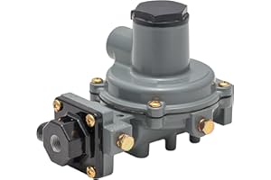 Emerson-Fisher LP-Gas Equipment R232A-BBFXA Compact Integral 2-Stage Regulator, 1/4" x 1/2" NPT, 9.5-13" w.c. Spring, Vent Opposite Tap