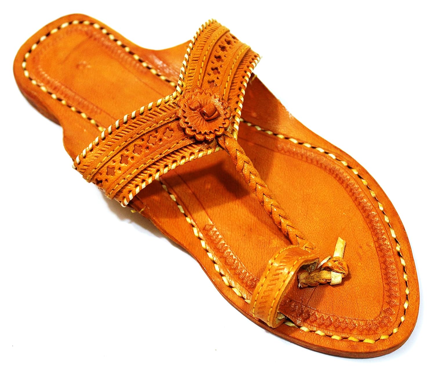 prikecart kolhapuri pure leather chappal for women