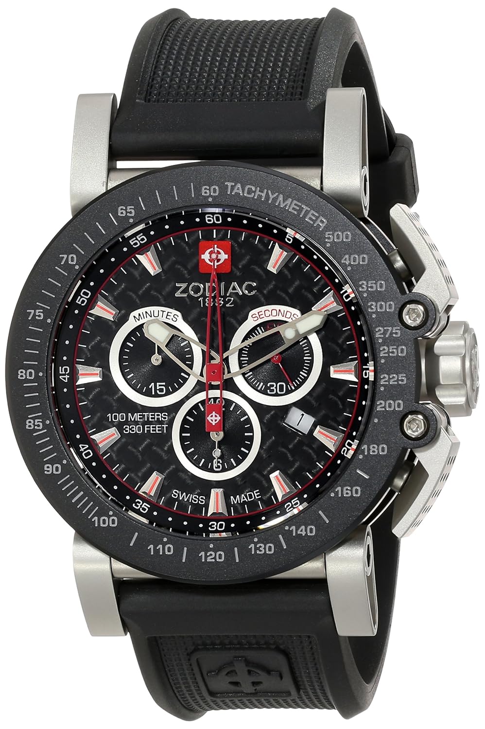 Zodiac ZMX02 ZO8503 Gents chornograph watch with antiallergic rubber