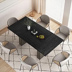 78 Inch Dining Table for 6 8 10, Modern Farmhouse