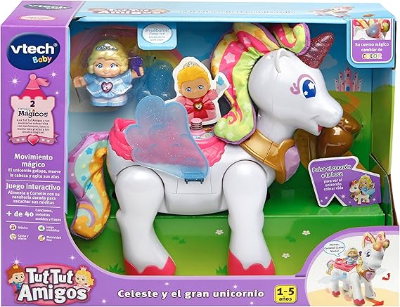 Amazon.com: TUT TUT Friends - Violeta y el gran unicornio, muñeco de nieve (VTech 3480177422): Toys \u0026 Games