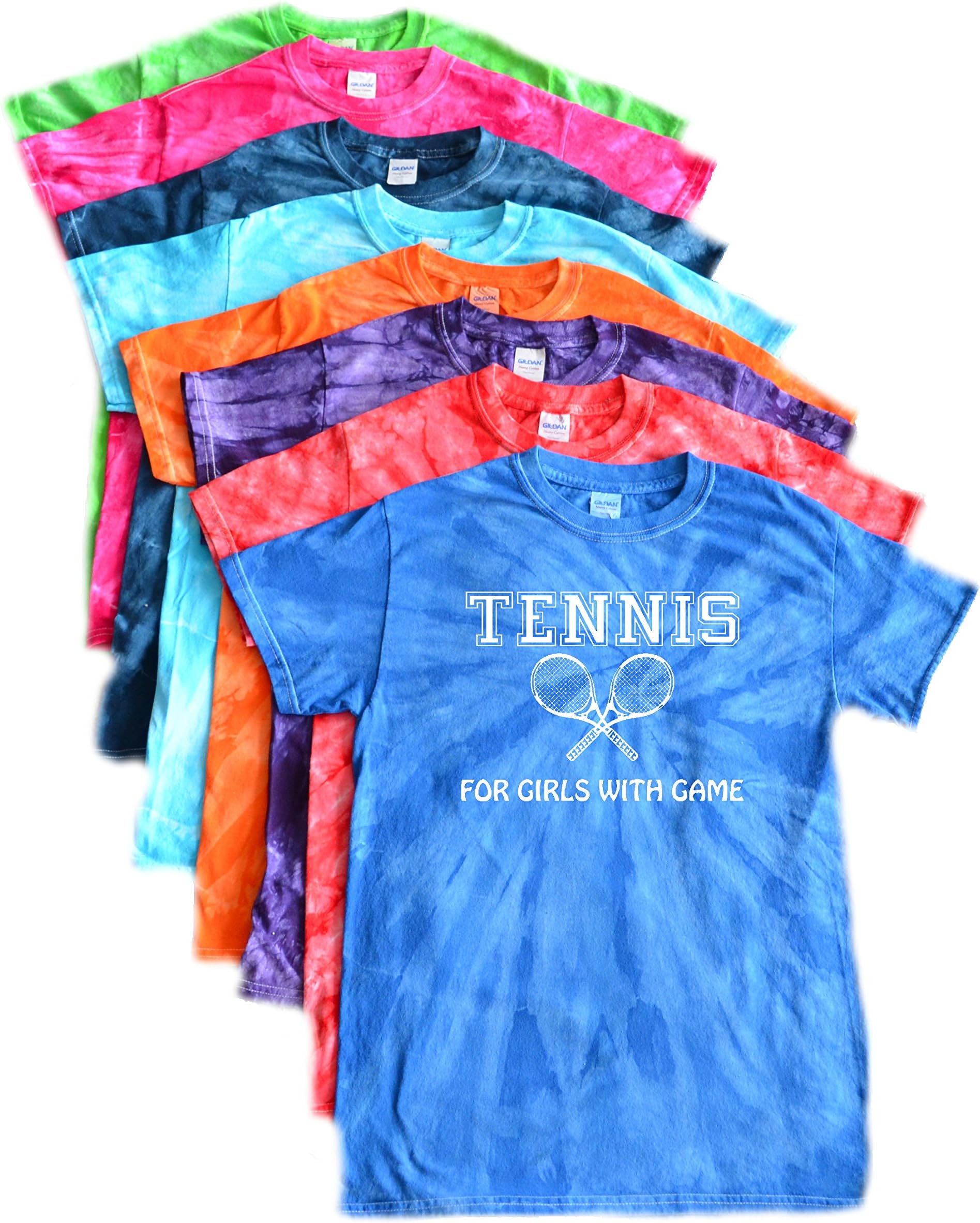 JANT girl Tennis Tie Dye T-Shirt - for Girls with Game Logo