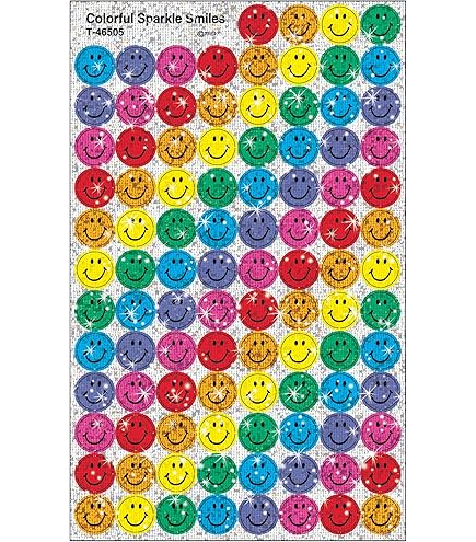 Amazon.com : Trend Silly Smiles Sparkle superSpots Stickers
