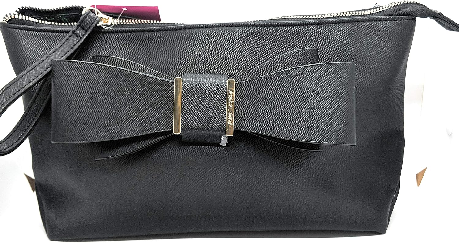 betsey johnson black bow purse
