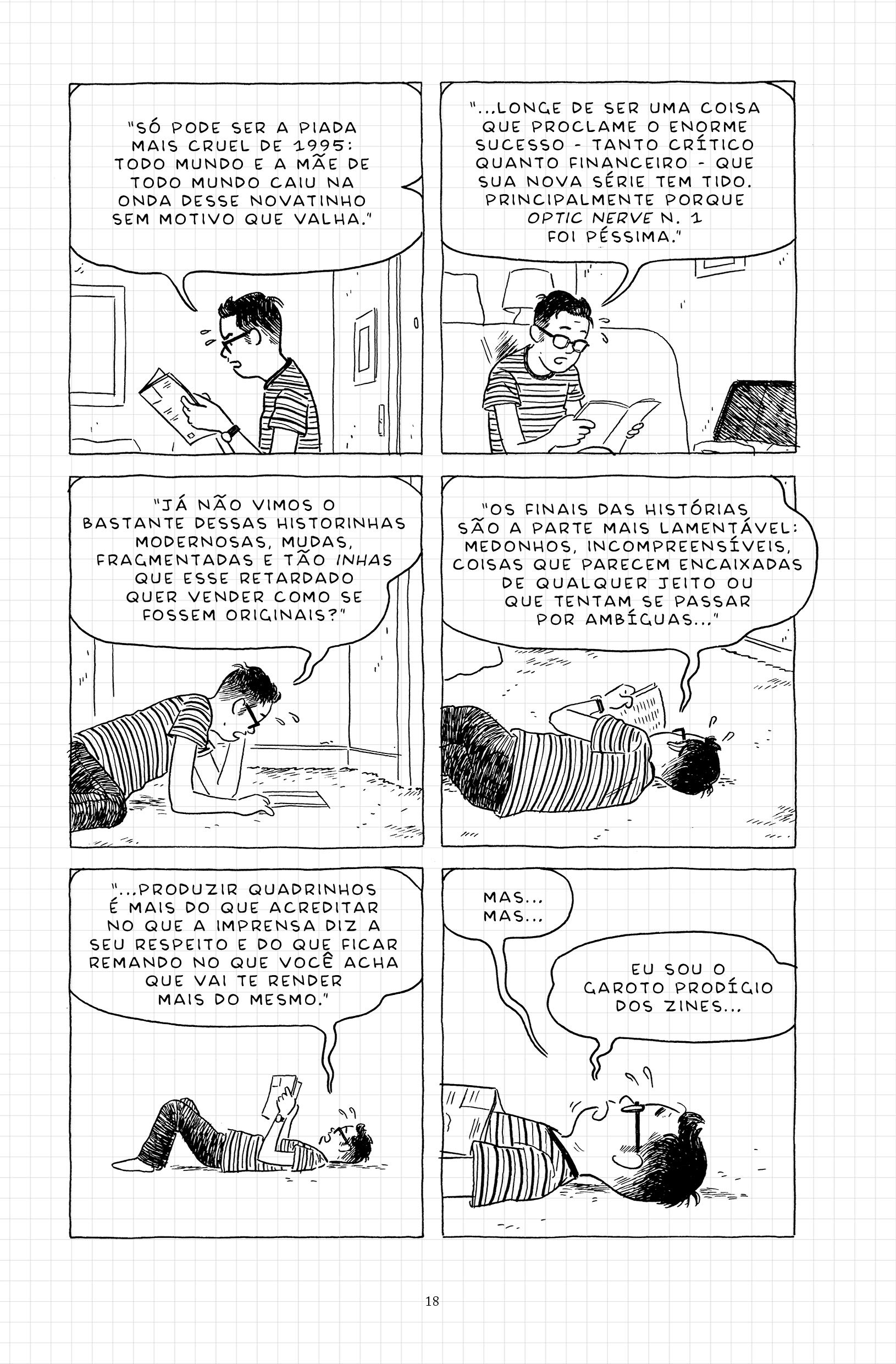 Livro 'A Solidão De Um Quadrinho Sem Fim' por Adrian Tomine