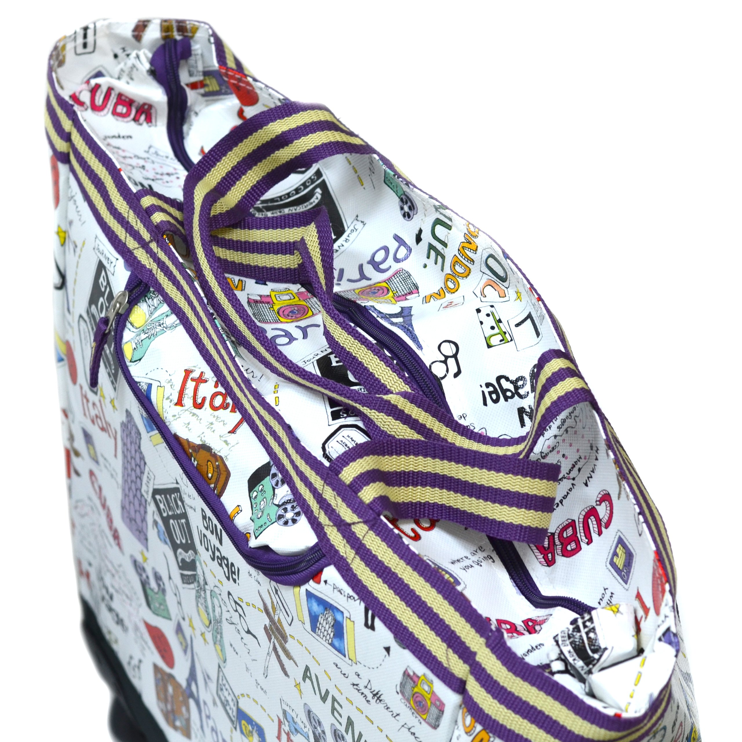 Olympia U.S.A. Luggage Cosmopolitan Rolling Shopper Tote, City, One Size