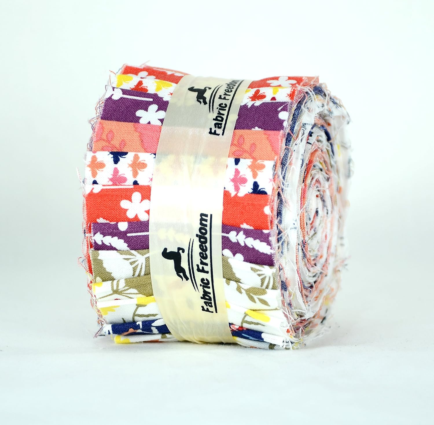 100 Cotton Jelly Rolls Fabric Material for Quilting, Patchwork, Crafts, Sewing Heritage Floral