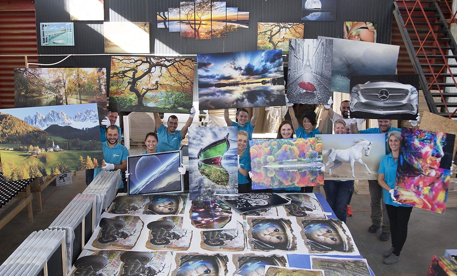 Quadro Su Tela, Finestra Vista Casa Cuore - 120x80 - Foto 7